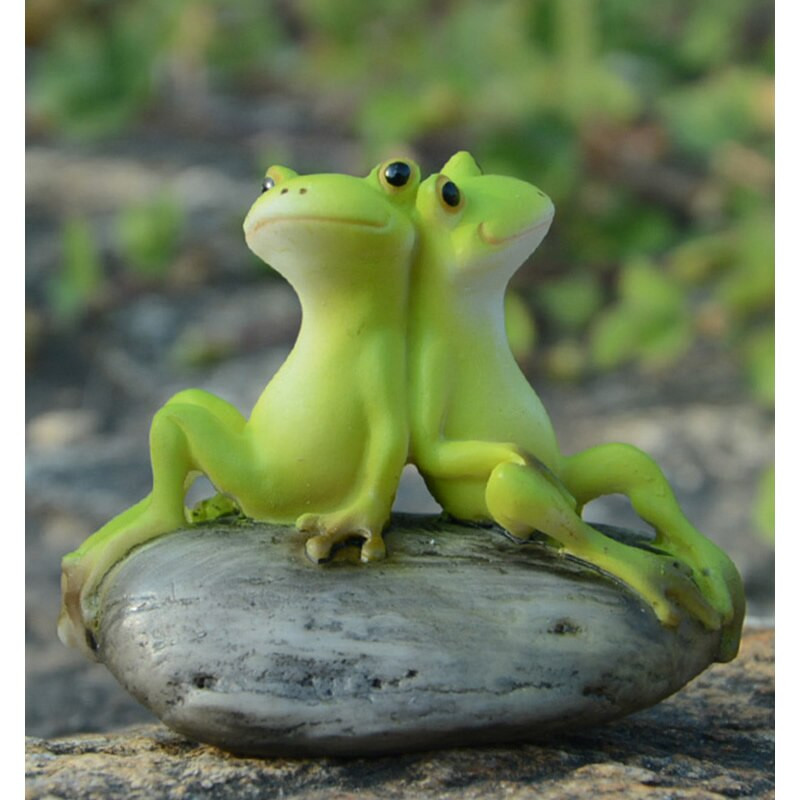 Kūrybiška miela derva kaimo varlių statula Lauko varlių skulptūra namų stalui sodo parduotuvė Dekoratyvinis dekoras Ornamentas Dropshipping