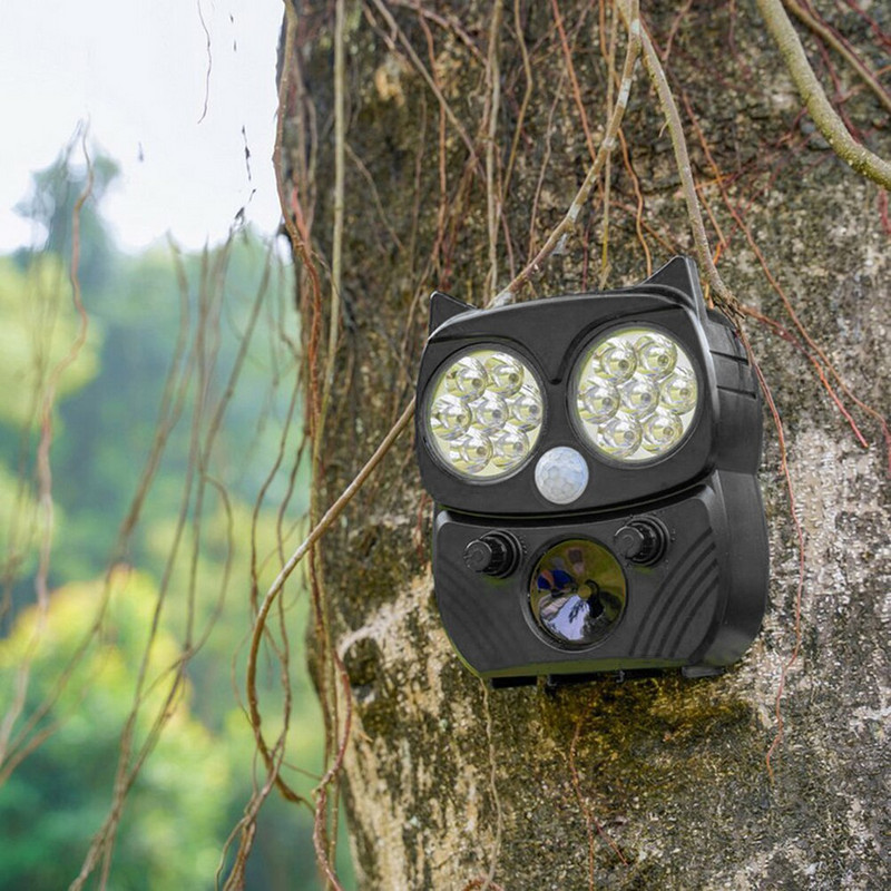 Ultrazvučni tjerač životinja na solarni pogon Ptice na otvorenom, mačke, pse, štetočine, zvučni alarm, zvučnik, rastjerivač životinja