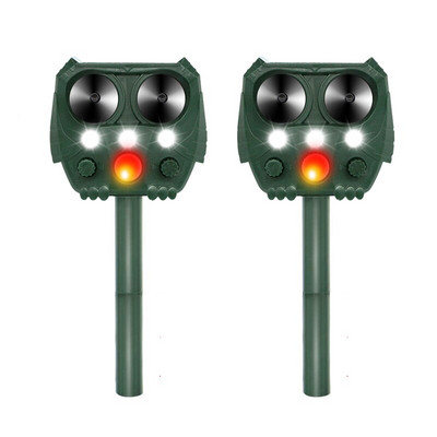 Saulės energijos gyvūnų atbaidiklis Power Motion aktyvuojamas ultragarsinis paukščių kačių atbaidantis šunų atbaidiklis išgąsdinti lauko gyvūnus atbaidantis sodas