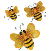 Simulare de albine Pădure Grădinărit Decorație Metal Atârnat Sculptură de perete 3d Interior Decor Artă în aer liber Patio Curte Camera de zi