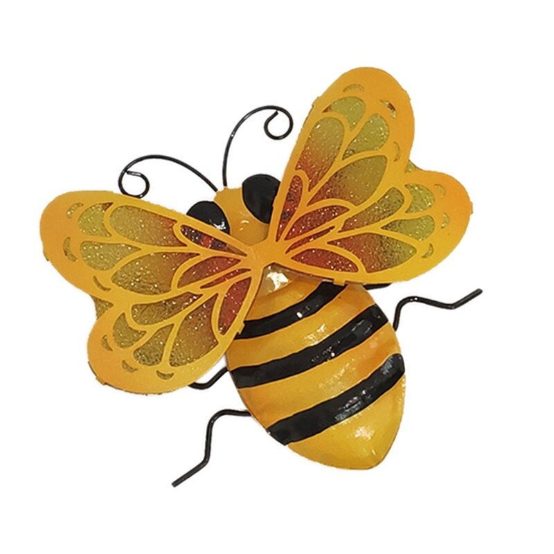 Simulare de albine Pădure Grădinărit Decorație Metal Atârnat Sculptură de perete 3d Interior Decor Artă în aer liber Patio Curte Camera de zi