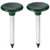 2 db Vakondriasztó ultrahangos napelemes kígyóriasztó pocokriasztó vízálló kártevőirtás a kerti udvar gazdaságához stb.