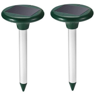 2 db Vakondriasztó ultrahangos napelemes kígyóriasztó pocokriasztó vízálló kártevőirtás a kerti udvar gazdaságához stb.