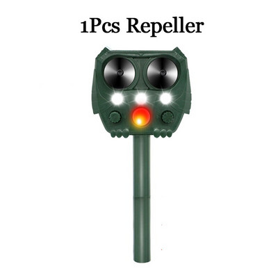 Ultragarsinis saulės energija varomas gyvūnų repelentas paukščių kenkėjų šuo graužikas katė elnias pelė meškėnas tarakonas lauke sodo vabzdžių repelentas