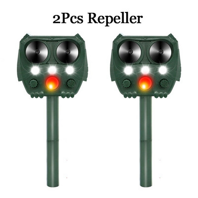 Ultragarsinis saulės energija varomas gyvūnų repelentas paukščių kenkėjų šuo graužikas katė elnias pelė meškėnas tarakonas lauke sodo vabzdžių repelentas