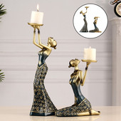 Moterų grožio figūrėlės Žvakidės patalpų staliukų Kavos staliukų dekoracijos