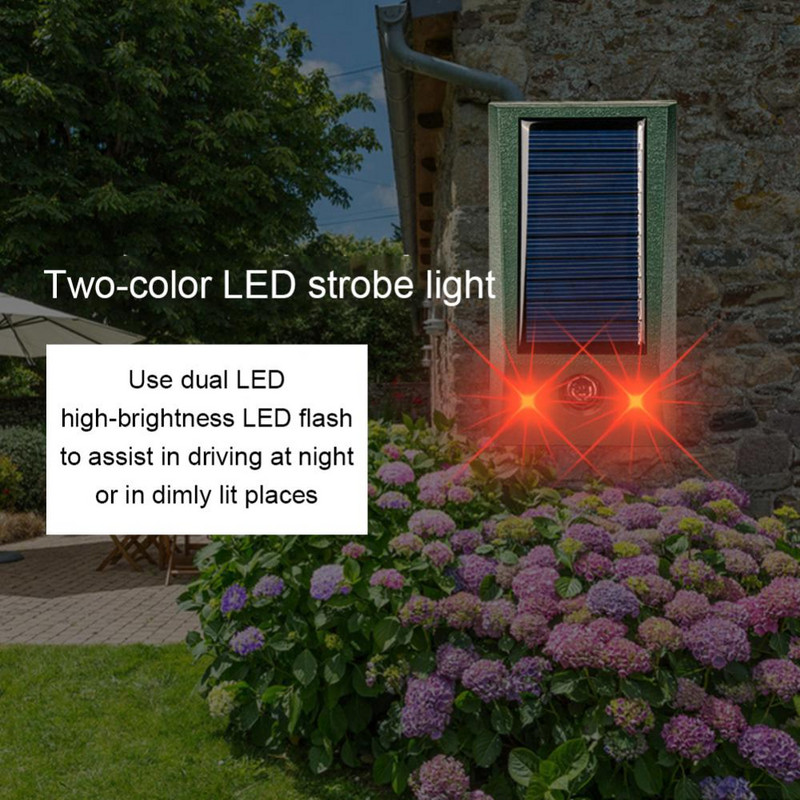 Atsparus vandeniui gyvūnus atbaidantis saulės paukščių atbaidiklis lauko ultragarsinis garsinis graužikų atbaidiklis kačių šunų lapės vilko kenkėjų gyvačių baidyklės