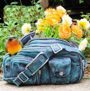 Lauko Kūrybinis paukštis Džinsinis krepšys Gėlių vazonų derva Įrengimas Sodas Vejos Papuošalai Įrengimas Kiemo Vila Priedai Amatai