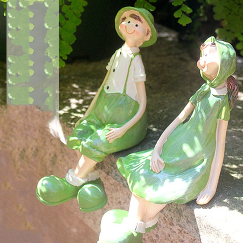 Amerikos kaimo dervos kabantys pėdos Pora lėlės dekoravimas lauko sodas veja figūrėlės Papuošalai kiemo vila skulptūra menas