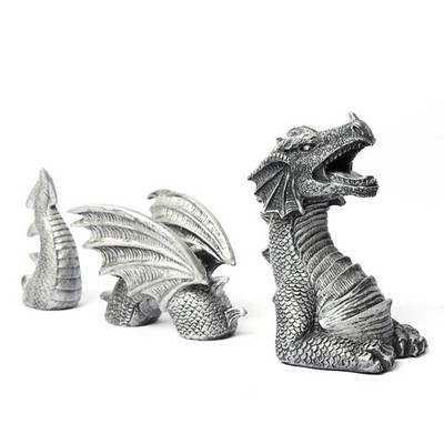 Statuie de grădină 1 buc Statuie în formă de dragon zburător Ornament din rășină Sculpturi de gazon Decorare curte Figurină în aer liber Gaden Decor acasă
