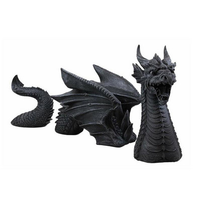 Statuie de grădină 1 buc Statuie în formă de dragon zburător Ornament din rășină Sculpturi de gazon Decorare curte Figurină în aer liber Gaden Decor acasă