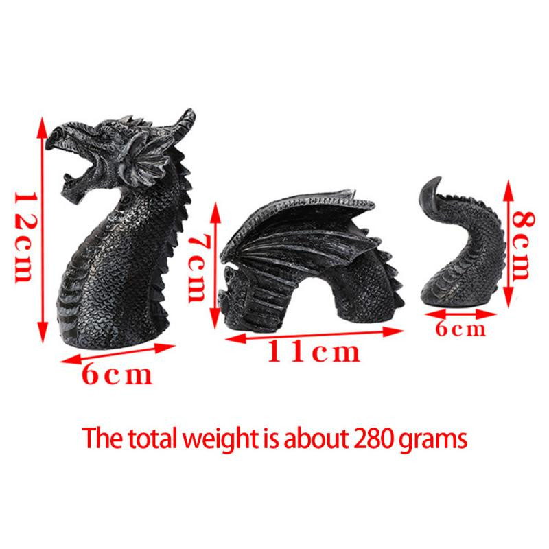 Statuie de grădină 1 buc Statuie în formă de dragon zburător Ornament din rășină Sculpturi de gazon Decorare curte Figurină în aer liber Gaden Decor acasă