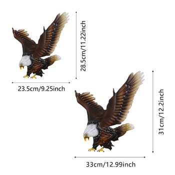 2 бр. Метален орел Стенни произведения на изкуството за градинска скулптура Статуя Аксесоари Домашен декор на двора Всекидневна