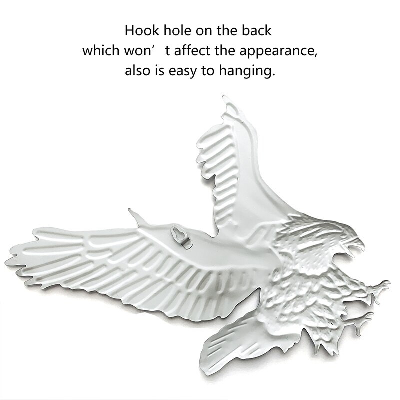 2 vnt. metalo erelio sienos meno kūriniai, skirti sodo skulptūrai, statulos priedai, namų kiemo svetainės dekoras