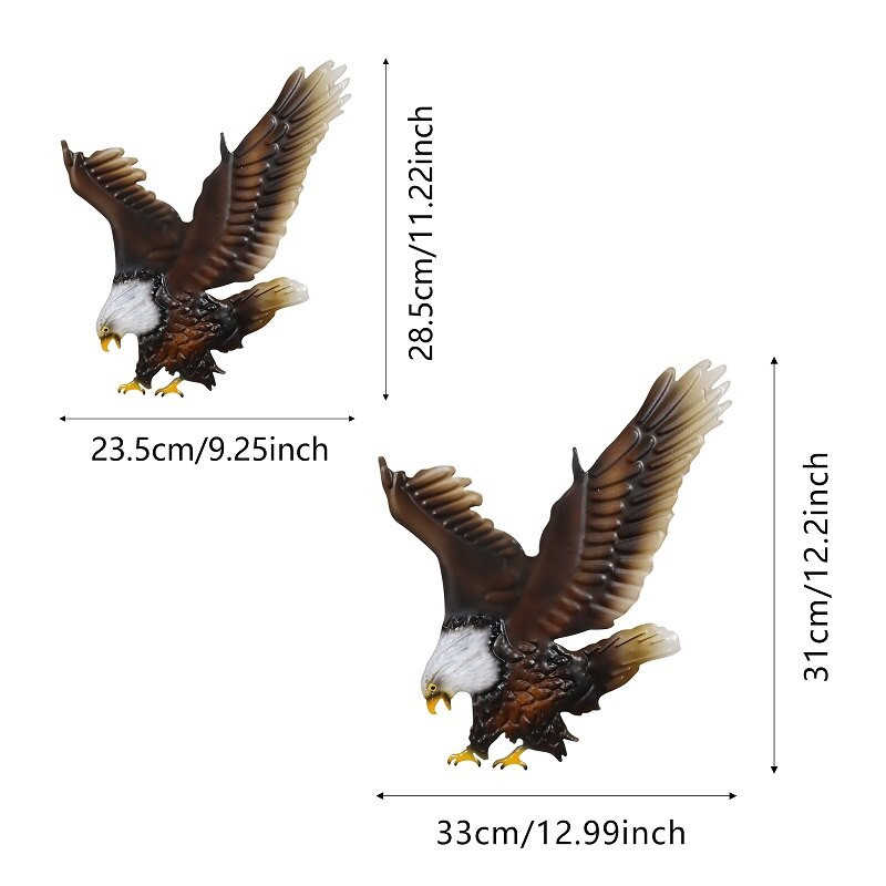 2 vnt. metalo erelio sienos meno kūriniai, skirti sodo skulptūrai, statulos priedai, namų kiemo svetainės dekoras