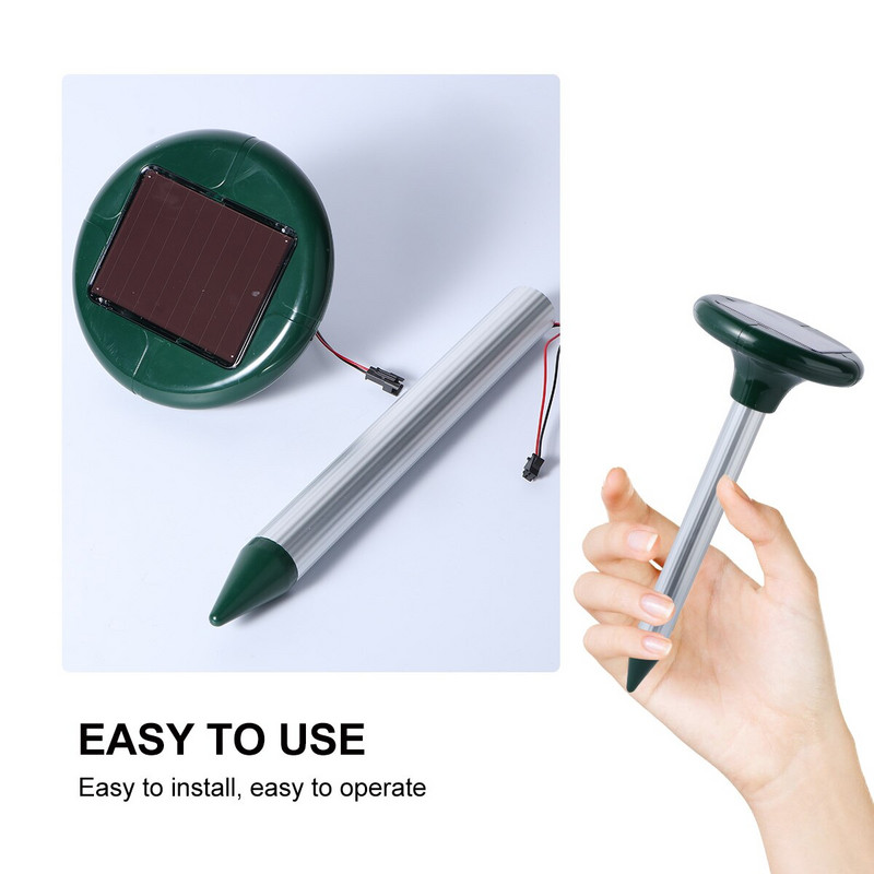 Saulės energija varomas ultragarsinis „Mole Gopher“ graužikų gaudytojas