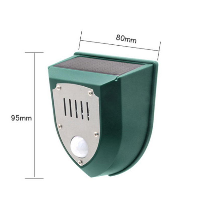 Päikeseenergiaga loomade tõrjuv loomatõrjevahend metsseahirmutaja, koerte haukumine, püstolheli esilekutsumine, ajastuse hoiatustuli Uus toode