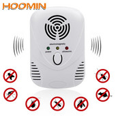 HOOMIN tarakonų gaudyklė 110-240V/5W elektroninis ultragarsinis kenkėjų kontrolės atbaidiklis EU/US Plug Mouse Killer