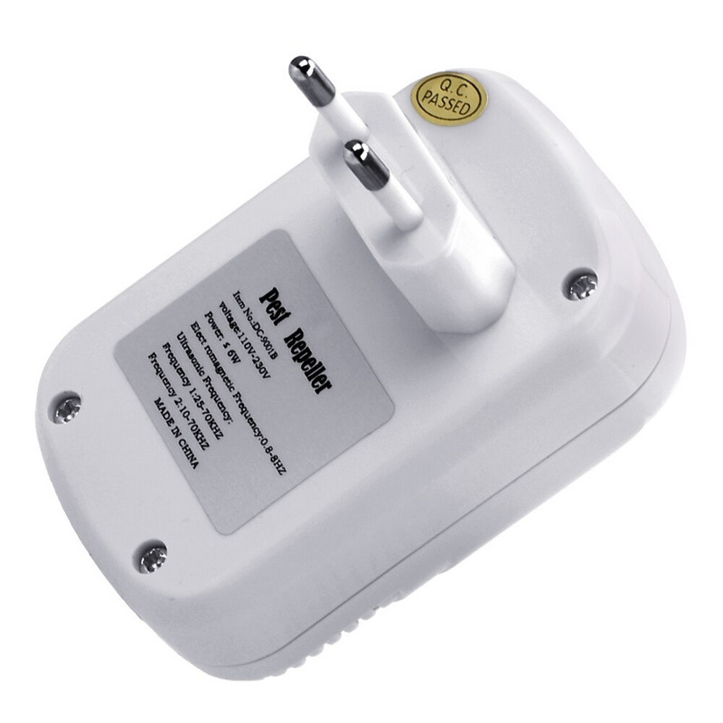 HOOMIN tarakonų gaudyklė 110-240V/5W elektroninis ultragarsinis kenkėjų kontrolės atbaidiklis EU/US Plug Mouse Killer