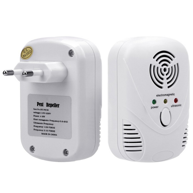 HOOMIN tarakonų gaudyklė 110-240V/5W elektroninis ultragarsinis kenkėjų kontrolės atbaidiklis EU/US Plug Mouse Killer