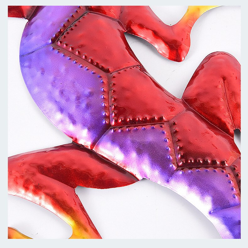 Metalo gekonų kiemo sodo apdaila Lauko statulos Sienų apdaila Miniatiūriniai aksesuarai Skulptūra Driežas Papuošalai Sodybos dekoras