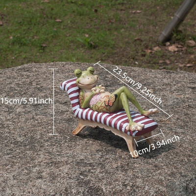Varlių apdaila Derva Varlė sodas Skulptūra Gyvūnų Skulptūra Namų biuras Stalinis sodas Kiemo apdaila Sodo puošmena