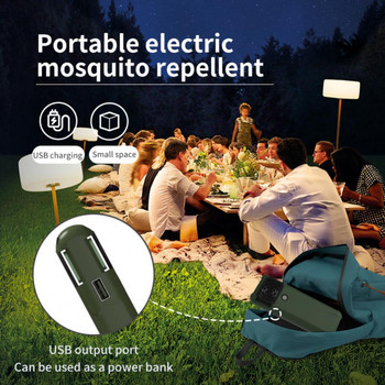 Преносим репелент против комари Отопление Електрически репелент против комари Акумулаторен запер против комари за къмпинг на открито