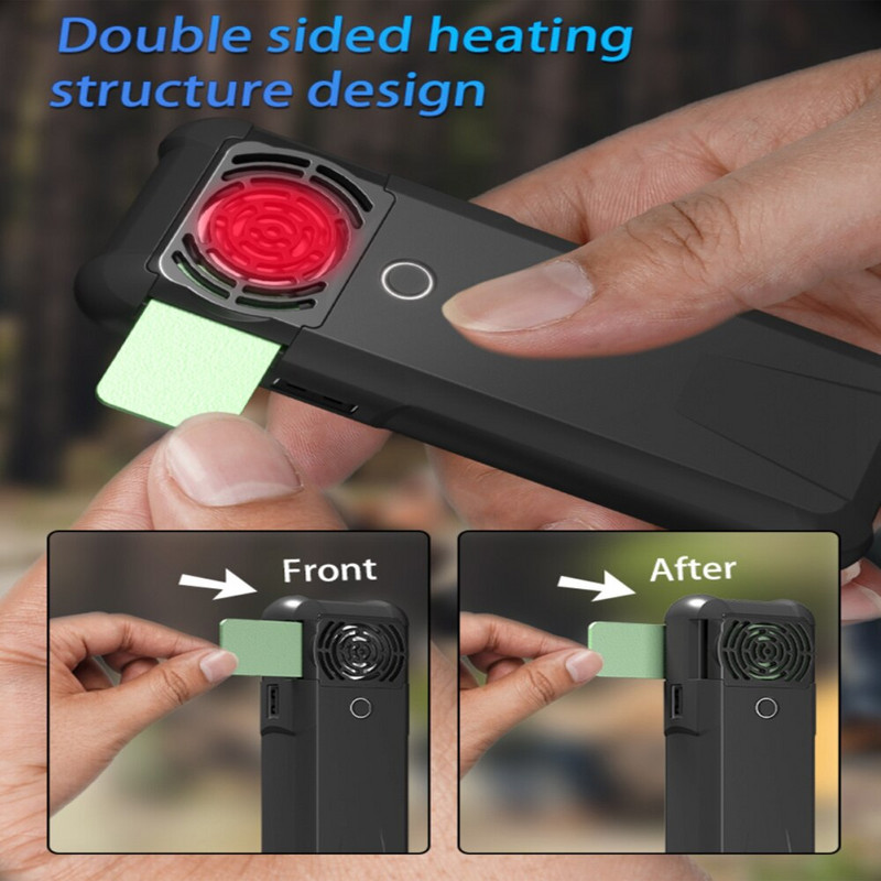 Hordozható szúnyogriasztó fűtés, elektromos szúnyogriasztó, újratölthető szúnyogirtó kültéri kempingezéshez