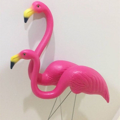 Namų kiemas Sodas Veja Menas Papuošalai Papuošimas Plastikinė Rožinė Flamingo Statula