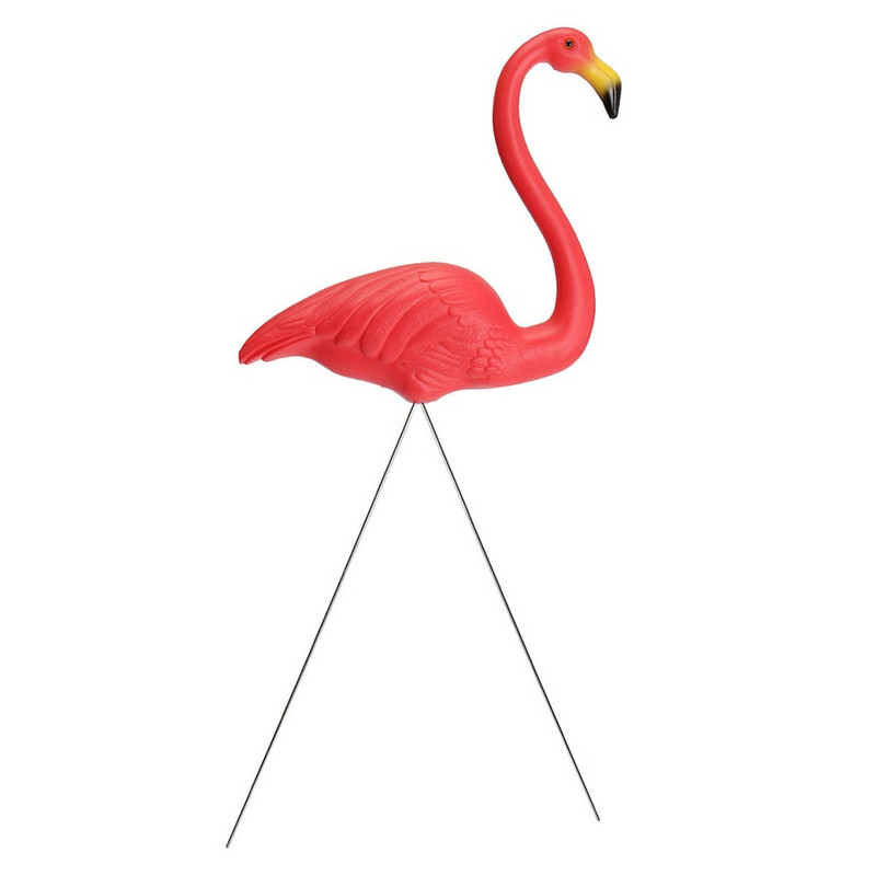 Namų kiemas Sodas Veja Menas Papuošalai Papuošimas Plastikinė Rožinė Flamingo Statula