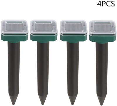 1/2/4/8 vnt Kurmių žiurkes atbaidantis saulės ultragarsinis atbaidiklis Spike Garden Kenkėjus atbaidantis pelės gaudyklė