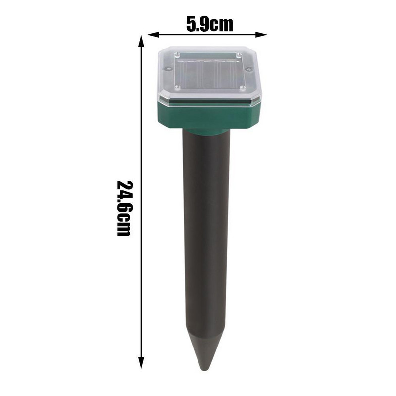 1/2/4/8 vnt Kurmių žiurkes atbaidantis saulės ultragarsinis atbaidiklis Spike Garden Kenkėjus atbaidantis pelės gaudyklė