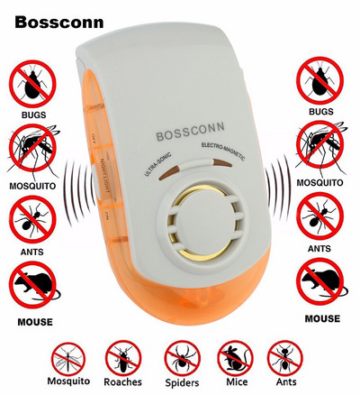 Namų parduotuvė Viešbutis Anti Mosquito Repellent Killer Elektroninis kenkėjų kontrolė Ultragarsinis atmetimas Pelės JAV/ES/JK kištukas