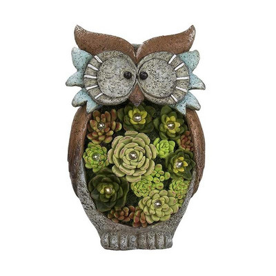 Saulės pelėdos sultingos figūrėlės sodo šviestuvai lauko LED lempa sodo dekoravimui Neperšlampama Kalėdų lemputė lauko saulės lempa