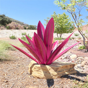 1 τμχ Φυτό τεχνητού φιδιού DIY Metal Agave Plant Art Outdoor Home Office Store