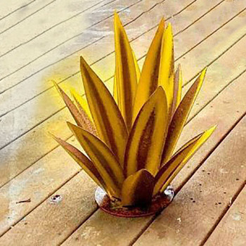 1 τμχ Φυτό τεχνητού φιδιού DIY Metal Agave Plant Art Outdoor Home Office Store