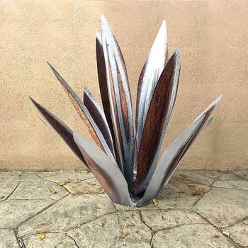 1 τμχ Φυτό τεχνητού φιδιού DIY Metal Agave Plant Art Outdoor Home Office Store