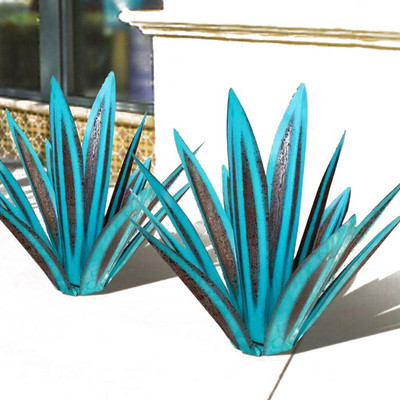 1 vnt Dirbtinės gyvatės augalas „Pasidaryk pats“ metalo agavos augalo meno lauko namų biuro parduotuvė