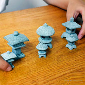 Lantern din piatra decor japonez gradina piatra vila japoneza in aer liber gradina peisaj sculptura in piatra pavilion decorare