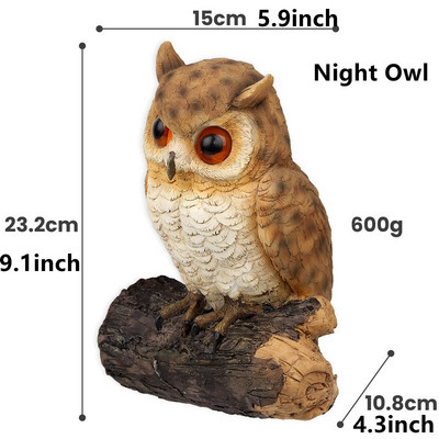 Sodo dervos statula, didelė medžio glėbys sodo chameleonas, tukanas pelėda, figūrėlė, kabantys gyvūnai kiemo kiemo medžio sienų dekoravimui