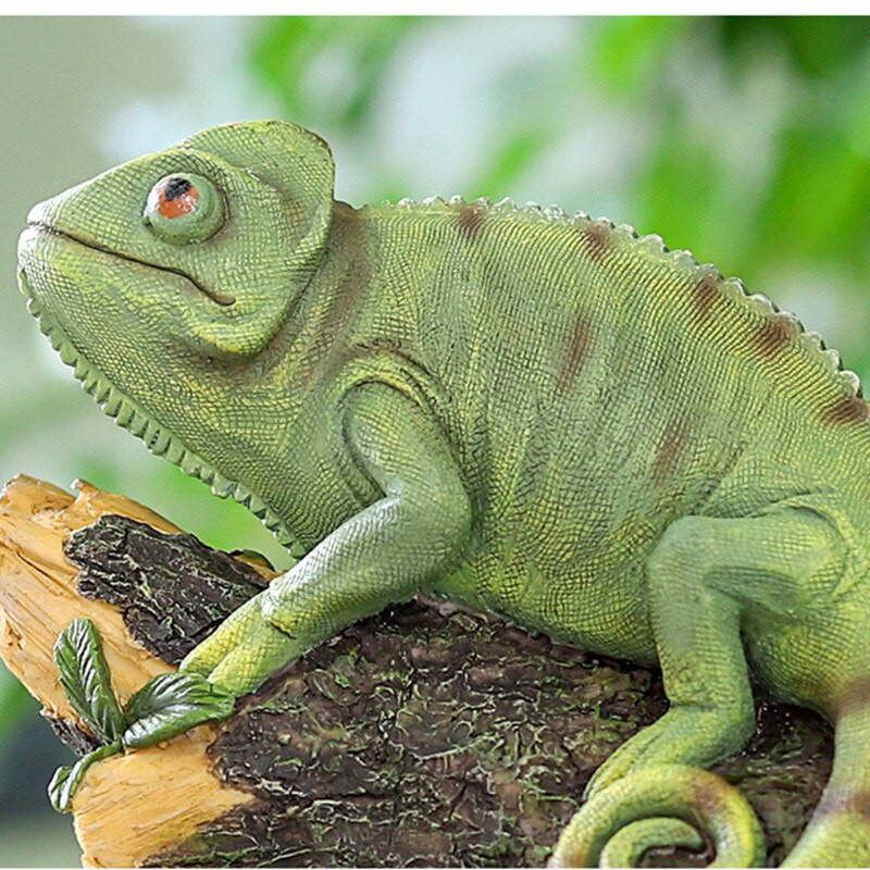Sodo dervos statula, didelė medžio glėbys sodo chameleonas, tukanas pelėda, figūrėlė, kabantys gyvūnai kiemo kiemo medžio sienų dekoravimui