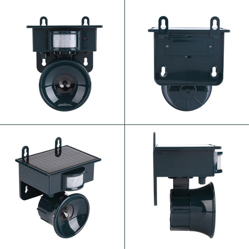 Saulės paukščių atbaidiklis lauko sodo ultragarsinis garsinis atgrasymo priemonė gyvūnų kačių šunų lapių kenkėjų atbaidymo įrankis elektroninis atbaidymo įrankis