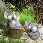 Kūrybingas lauko modeliavimas Gyvūnų modeliavimas Koala Miela dervos statulėlė Saulės peizažas Šviesa lėlė Sodas Balkono dekoravimas Rašomasis stalas