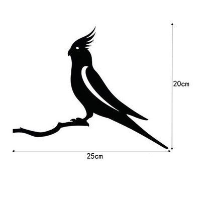 Papūgos metalo plieno skulptūros apdaila Meilės paukščio metalo apdaila Augalų sodas Namų kraštovaizdžio dekoravimas
