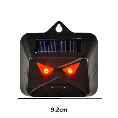 gyvūnų atbaidiklis Daugiasluoksnis silicio saulės kolektorius Dvigubo maitinimo gyvūno atbaidiklis šunų paukščių atbaidiklis Raudona LED lemputė, mirksi atbaidanti