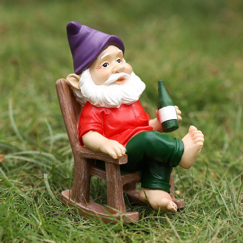 Dervos nykštukų statulos Juokingi papuošalai Namų sodo puošmena Rankų darbo darbastalio gnomų puošmena Kiemo parko vilos baldai
