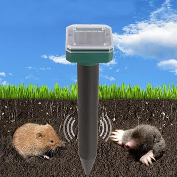 Chanfong Solar Powered Pest Reject Outdoor Garden Ultrasonic Solar Anti Mole Snake Mouse Drive Away Pest Rodent Repellers