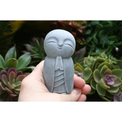 Jizo szobor A tökéletes kis Jizo Buddha otthonodhoz vagy kertedhez, kültéri dekorációhoz DEC889