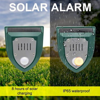 Hot Solar Ultrasonic Animal Repeller Αδιάβροχος αισθητήρας που αναβοσβήνει απωθητικό Frighten Animals Απωθητικό σόναρ για σκύλους γάτα Bird Boar