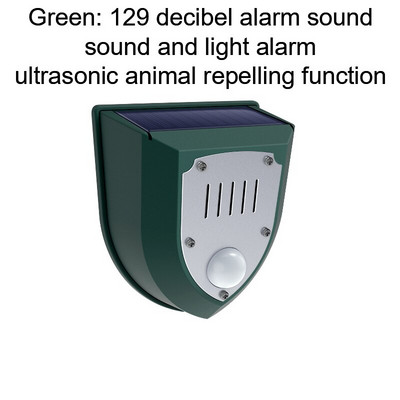 Karštos saulės ultragarsinis gyvūnų atbaidiklis, vandeniui atsparus jutiklis, mirksintis repeleris, gąsdinti gyvūnus.